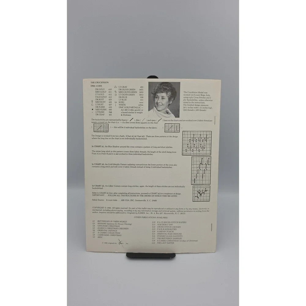The Crucifixion, 1982, Cross Stitch Pattern Booklet